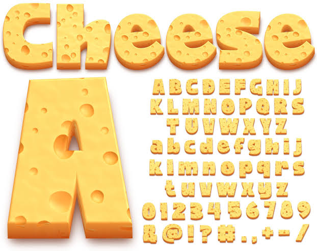 Custom Cheese Letters